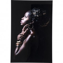 Picture Glass African Queen Profile 80x120cm